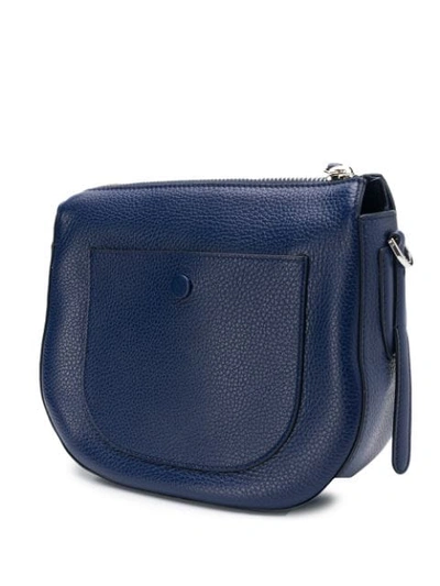 Shop Tod's Double T Crossbody Bag In Blue