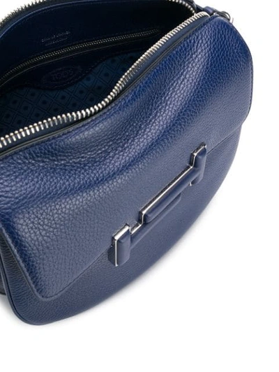 Shop Tod's Double T Crossbody Bag In Blue