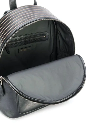 Shop Brunello Cucinelli Logo Zipped Backpack In Black