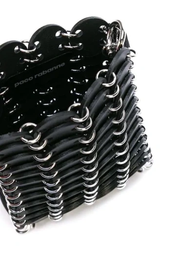 Shop Paco Rabanne Mini Chain Clutch In Black