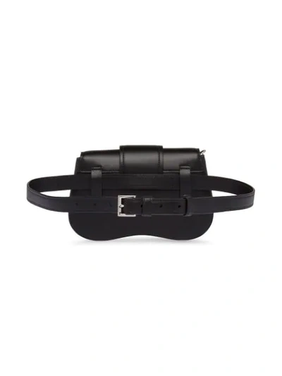 Shop Prada Sidonie Leather Belt-bag In Black