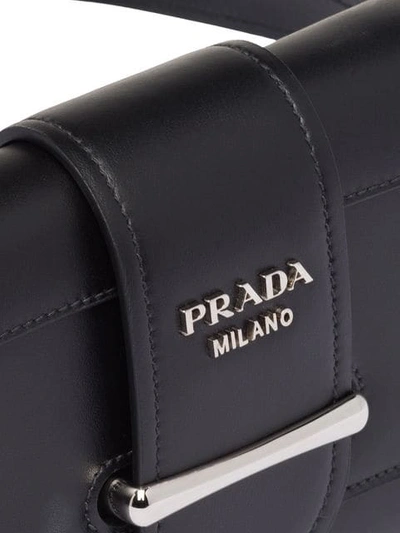 Shop Prada Sidonie Leather Belt-bag In Black