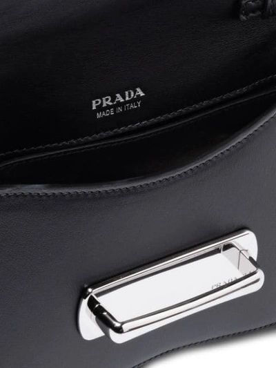 Shop Prada Sidonie Leather Belt-bag In Black