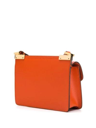 Shop Marni Structured Cross Body Bag In Orange