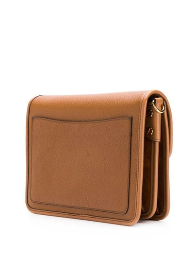 Shop Etro Paisley Strap Shoulder Bag In Brown