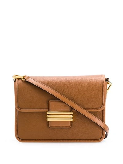 Shop Etro Paisley Strap Shoulder Bag In Brown