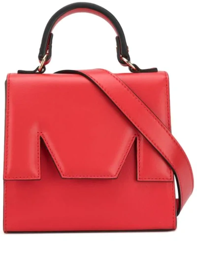 Shop Msgm M Belt Bag In Red