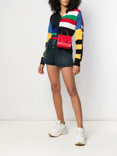 Shop Msgm M Belt Bag In Red