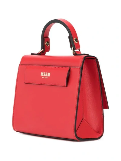 Shop Msgm M Belt Bag In Red