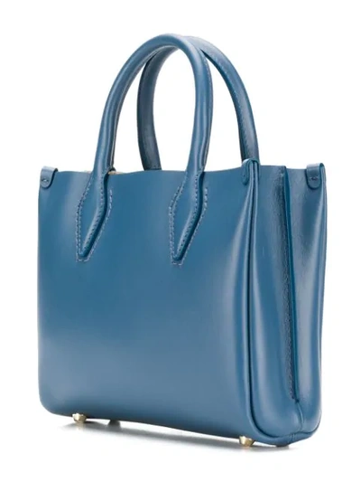 Shop Lanvin Journee Tote Bag In Blue