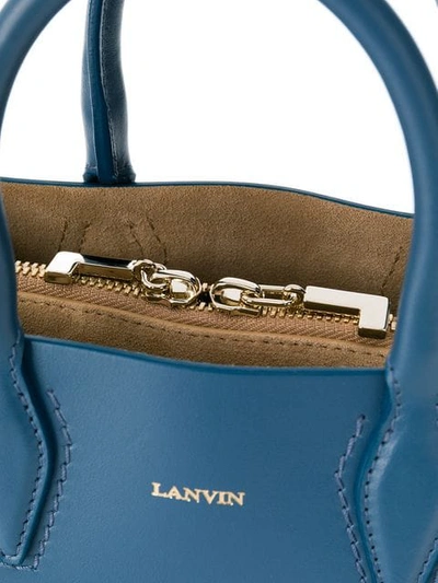 Shop Lanvin Journee Tote Bag In Blue