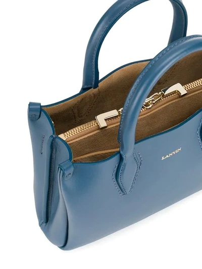 Shop Lanvin Journee Tote Bag In Blue