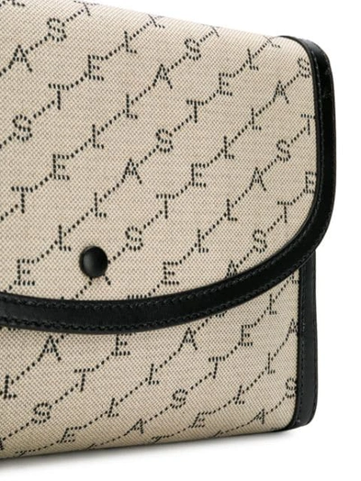 Shop Stella Mccartney Monogram Shoulder Bag In Neutrals