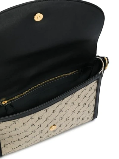 Shop Stella Mccartney Monogram Shoulder Bag In Neutrals