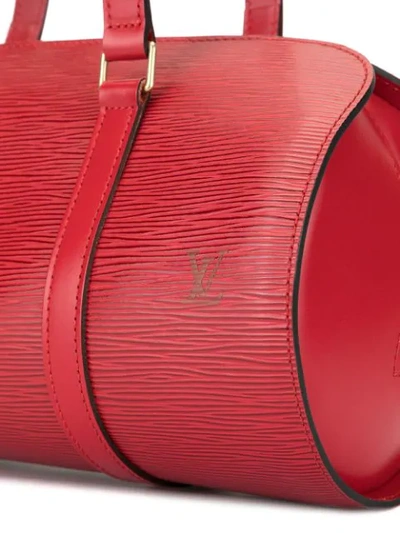 Pre-owned Louis Vuitton Soufflot Epi Tote In Red