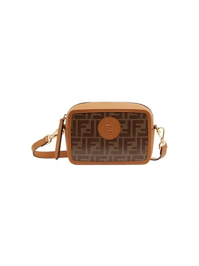 Shop Fendi Mini Camera Case Crossbody Bag In Brown