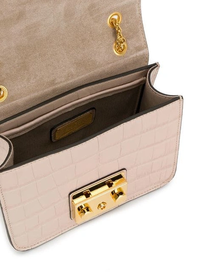 Shop Furla Mini Metropolis Crossbody Bag In Neutrals