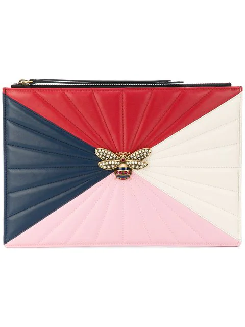 gucci bee clutch bag