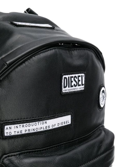 Shop Diesel Le-zipper Backpack - Black