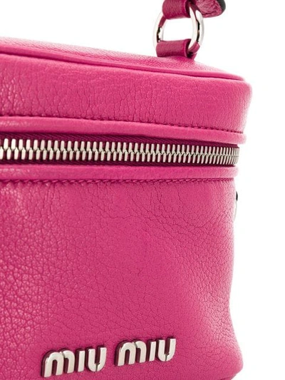 Shop Miu Miu Camera Style Mini Bag In F0505 Peony Pink