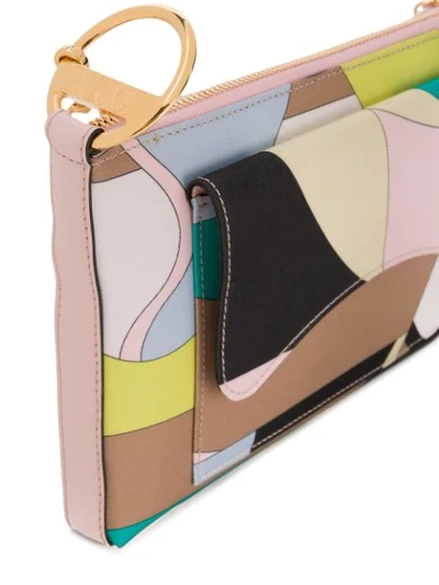 Shop Emilio Pucci Vallauris Print Shoulder Bag In Green