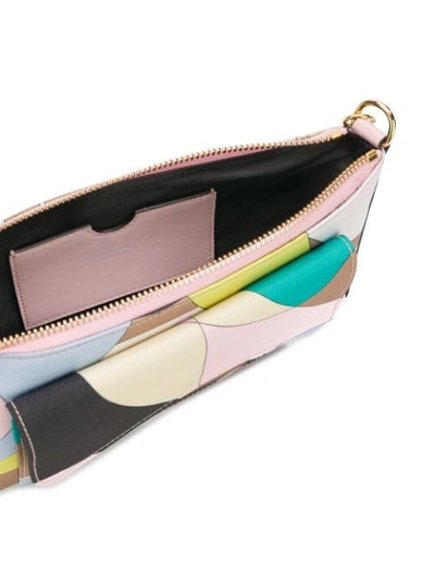 Shop Emilio Pucci Vallauris Print Shoulder Bag In Green