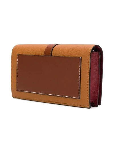 Shop Loewe Crossbody Clutch Bag In Brown