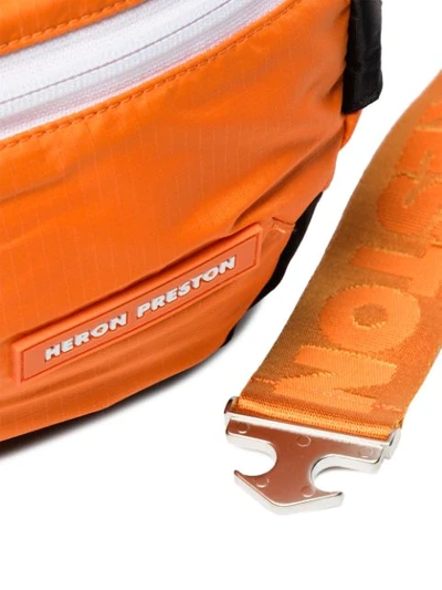 Shop Heron Preston Orange Padded Fabric Belt Bag - Yellow