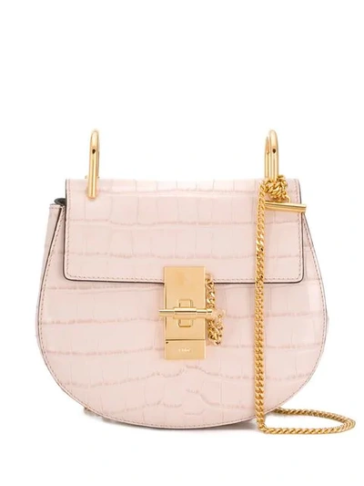 Shop Chloé Drew Shoulder Bag In Pink