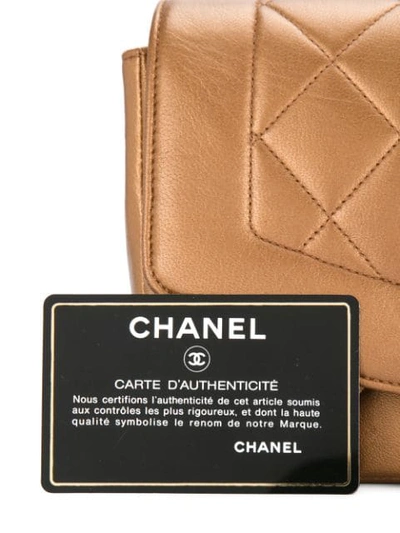 Pre-owned Chanel Vintage 古着绗缝cc Logo单肩包 - 金属色 In Metallic