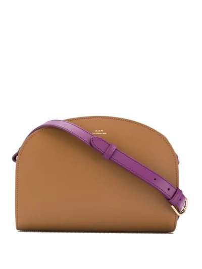 Shop Apc Adjustable Shoulder Strap Stachel In Bag Sable