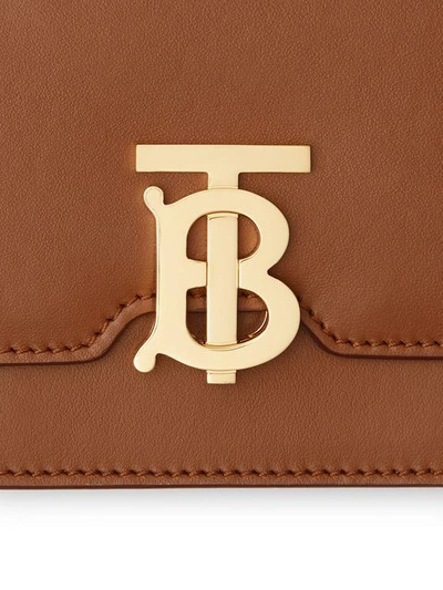 Shop Burberry Tb Monogram Belt Bag In Brown