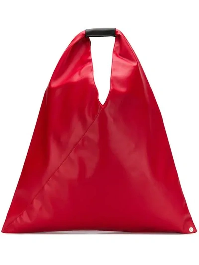 Shop Mm6 Maison Margiela Japanese Tote In Red