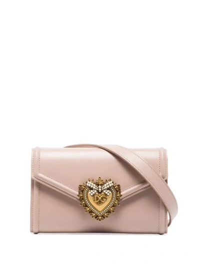 Shop Dolce & Gabbana Devotion Belt Bag In Pink