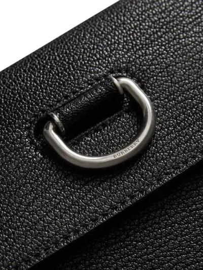 Shop Burberry Portemonnaie Mit D-ring - Schwarz In Black