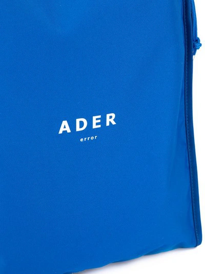 Shop Ader Error Printed Logo Backpack In Blue