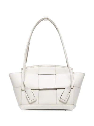 Shop Bottega Veneta Arco 33 Shoulder Bag - White