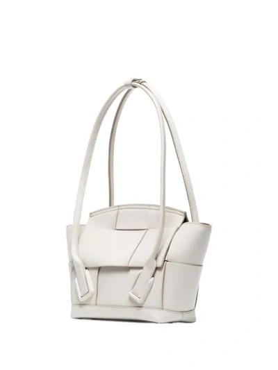 Shop Bottega Veneta Arco 33 Shoulder Bag - White