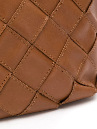 Shop Mara Mac Leather Tote Bag In Brown