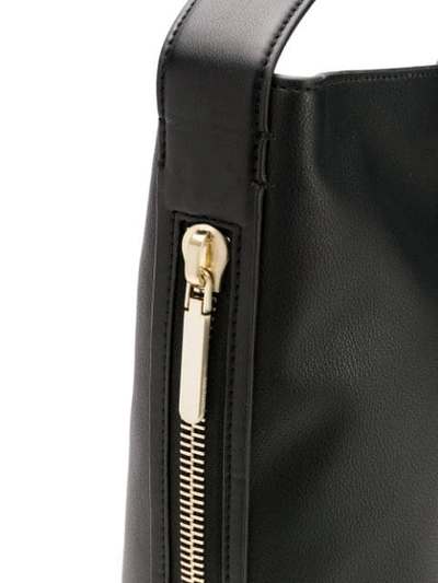 Shop Calvin Klein 205w39nyc Large Logo Plaque Shoulder Bag In Black