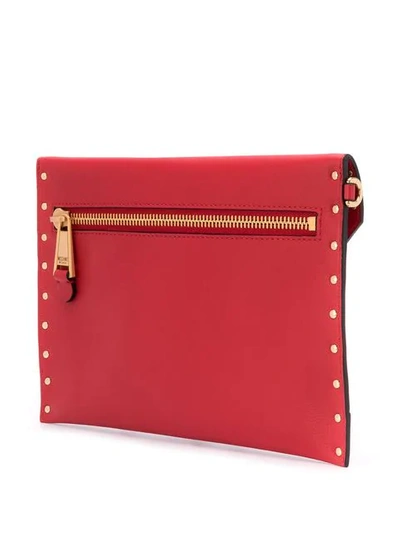 Shop Moschino Teddy Bear Clutch Bag In Red