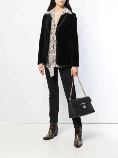 Shop Jimmy Choo Marianne Shoulder Bag In Black