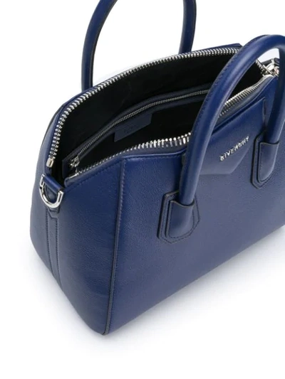 Shop Givenchy Small Antigona Bag In Blue