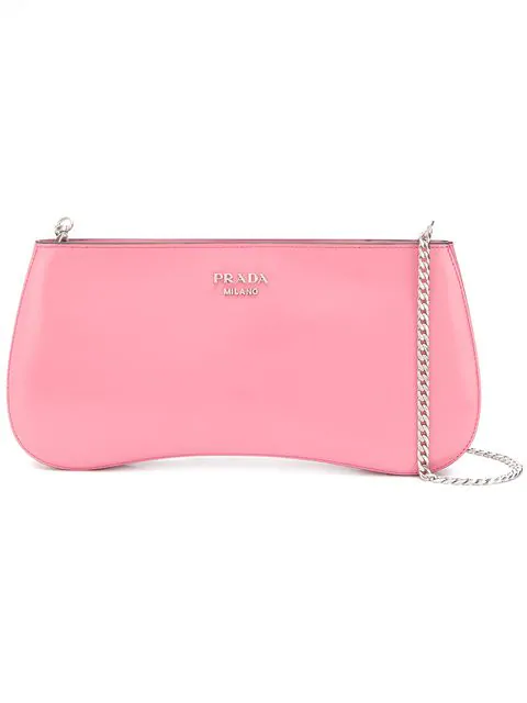 prada pink clutch bag