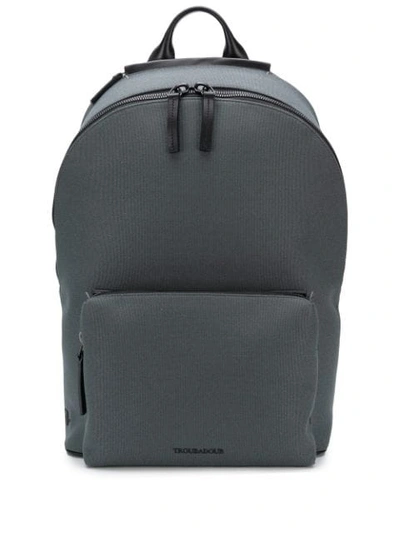 Shop Troubadour Slipstream Zipped Backpack In Grey