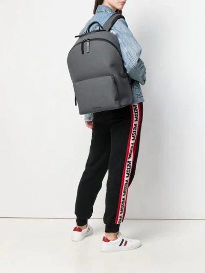 Shop Troubadour Slipstream Zipped Backpack In Grey