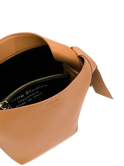 Shop Acne Studios Musubi Mini Shoulder Bag In Brown