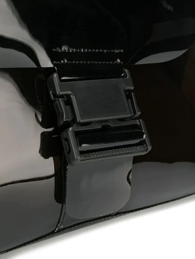 Shop Zucca Semi-transparent Shoulder Bag - Black