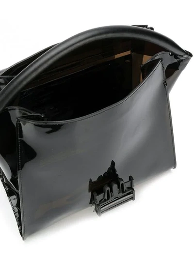 Shop Zucca Semi-transparent Shoulder Bag - Black