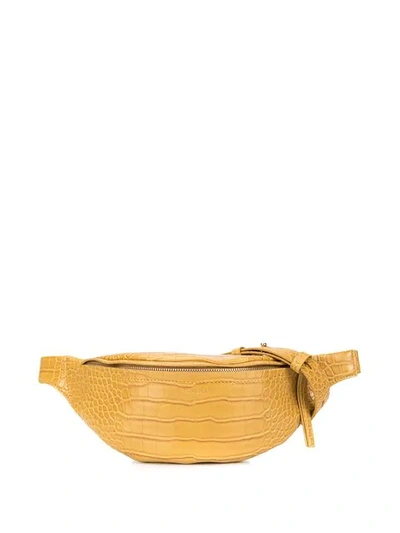 Shop Nanushka Croco-embossed Belt Bag - Brown